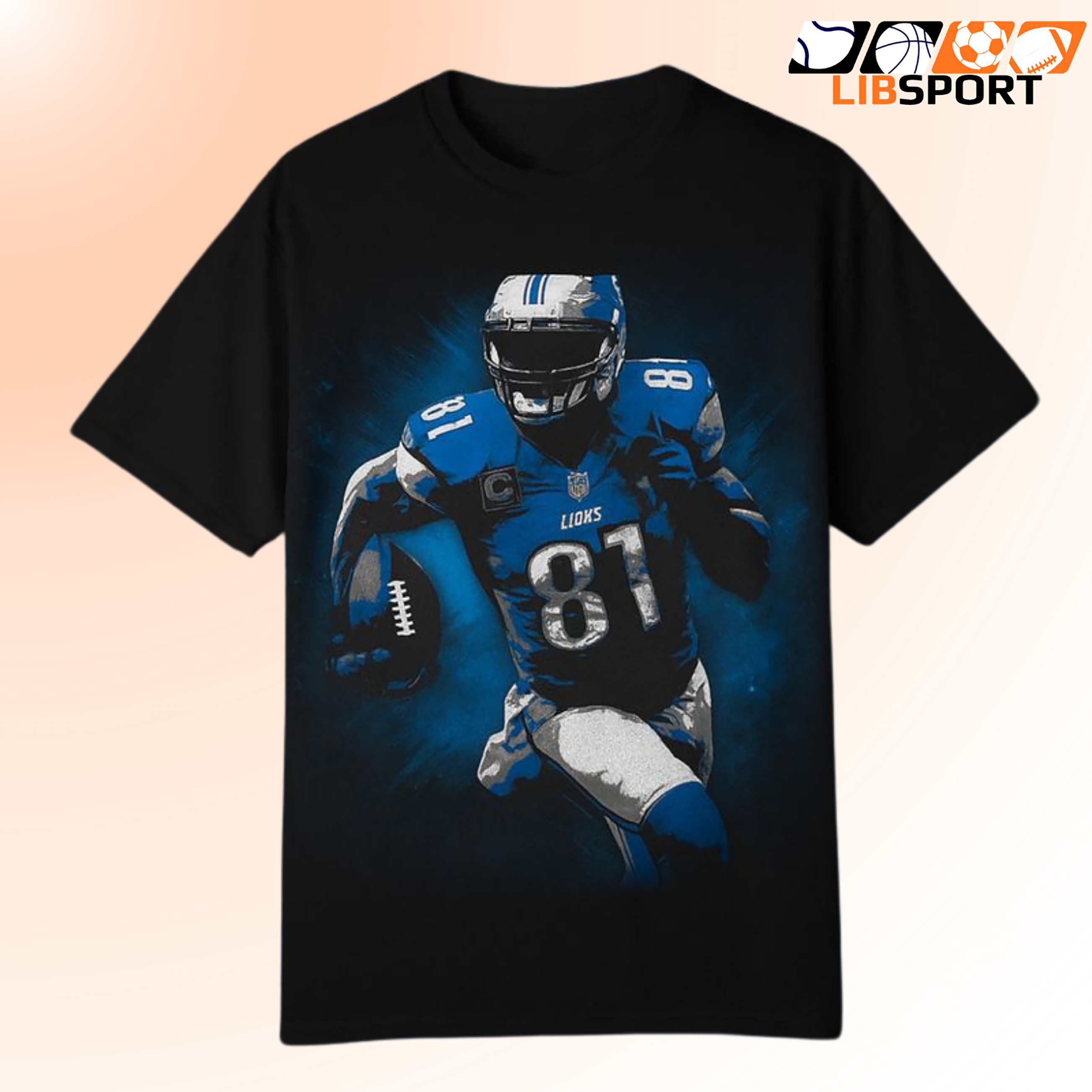 Calvin Johnson Shirt, Detroit Lions T-Shirt, Vintage Nfl Tee
